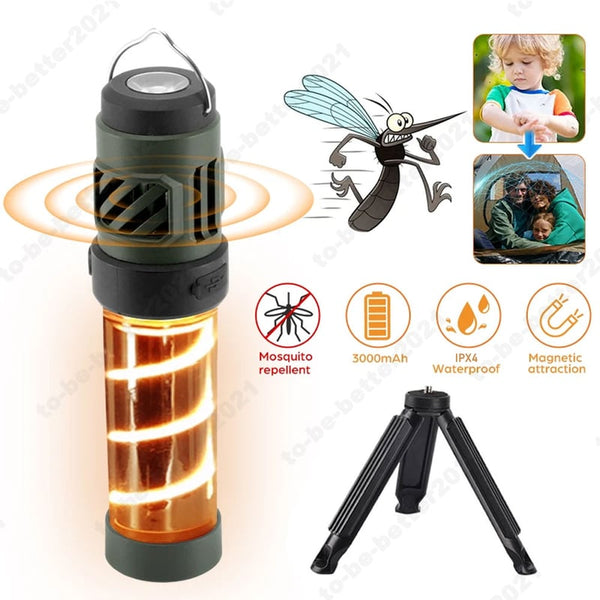 LED Mosquito Repellent Camping Light & Flashlight