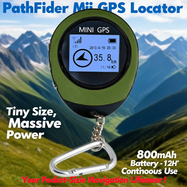 Portable GPS Navigation Device With Latitude and Longitude