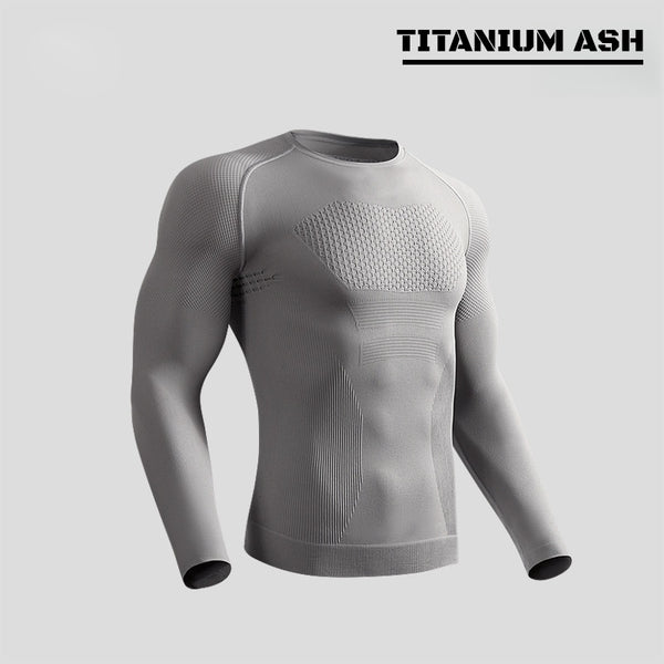 Men's Seamless Sports Long sleeve: Quick-Dry Comfort for Intense Workouts