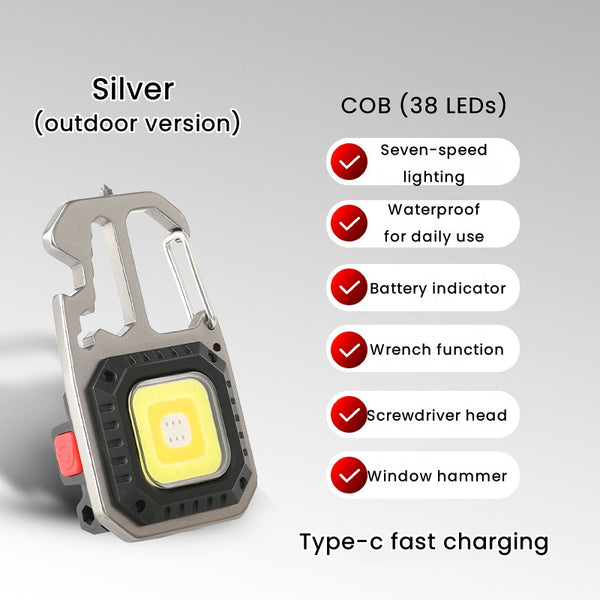 Mini Multifunctional Aluminium Portable Camping Light