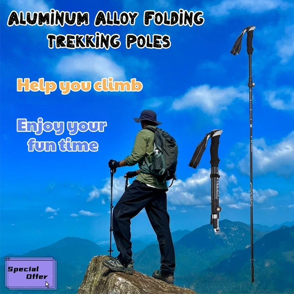 Aluminum Alloy 3 Folding Trekking Poles
